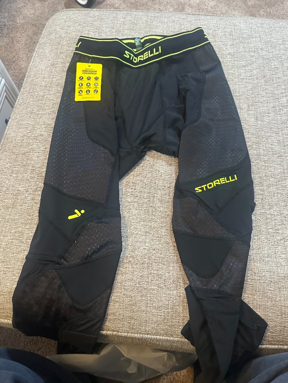 STORELLI BODY SHIELD TURF BURN LEGGINGS BLACK LARGE